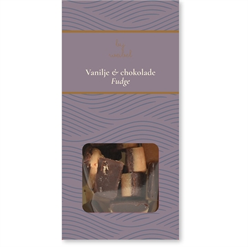 Vanilje & sjokolade fudge i eske